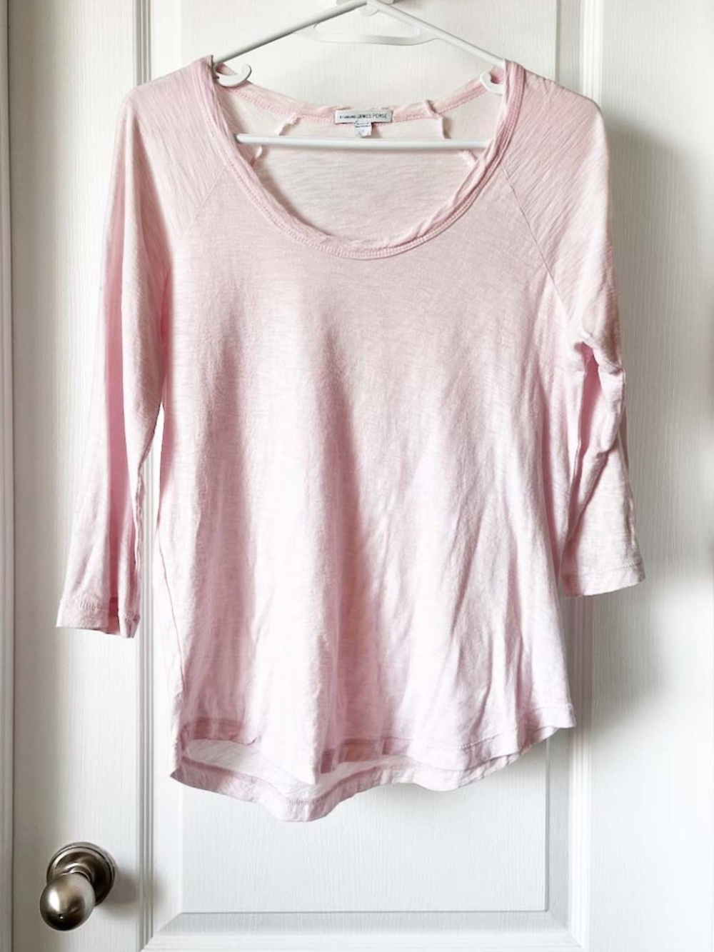 JAMES PERSE Light Pink Cotton T-Shirt